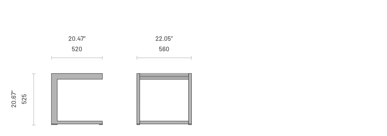 Masa laterala de exterior Bondi