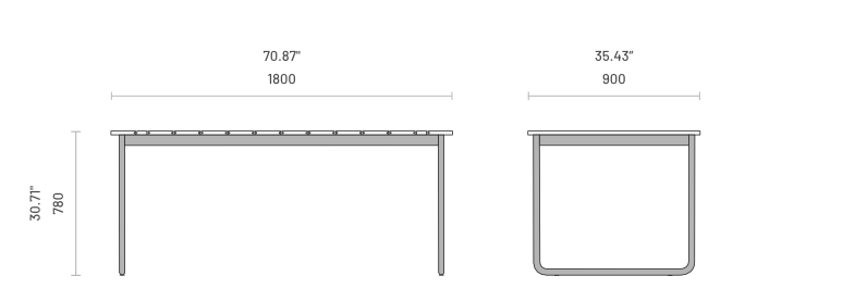 Masa dining de exterior Copacabana