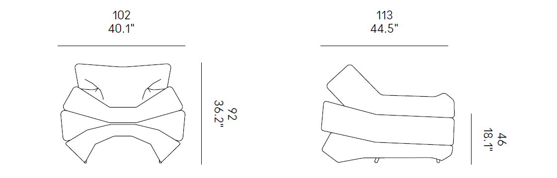 Fotoliu Mass Pressure Dressed
