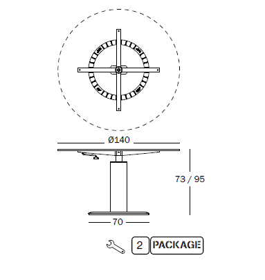 Masa ajustabila "360"