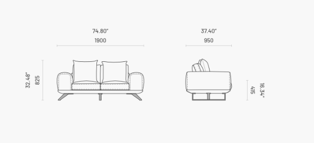Canapea Aniston 2 locuri