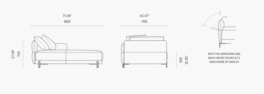 Canapea - Sezlong Matthew