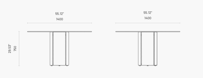 Masa dining Mano rotunda