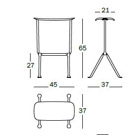 Scaun de bar Officina Medium