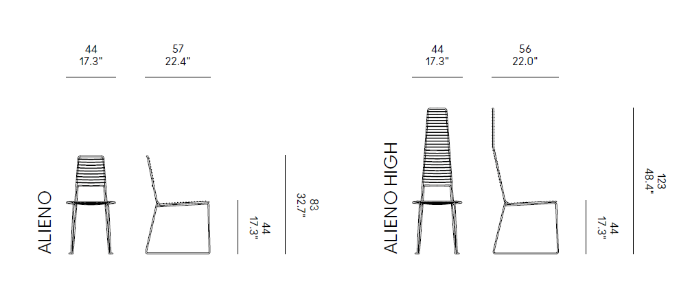 Scaun de exterior Alieno