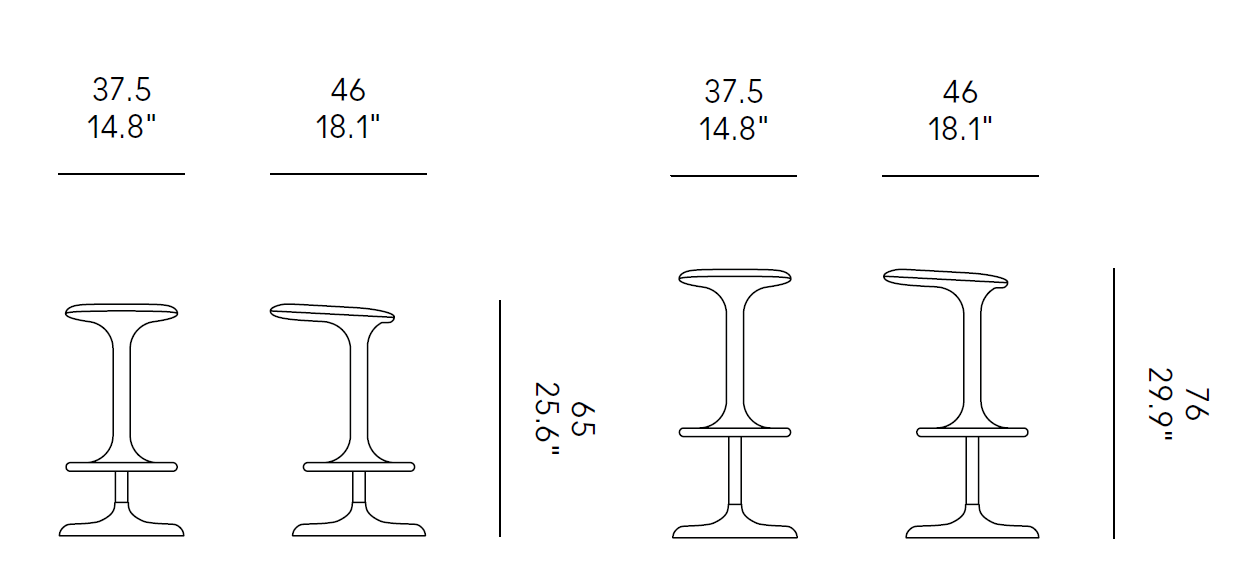 Scaun de bar Kant Lift