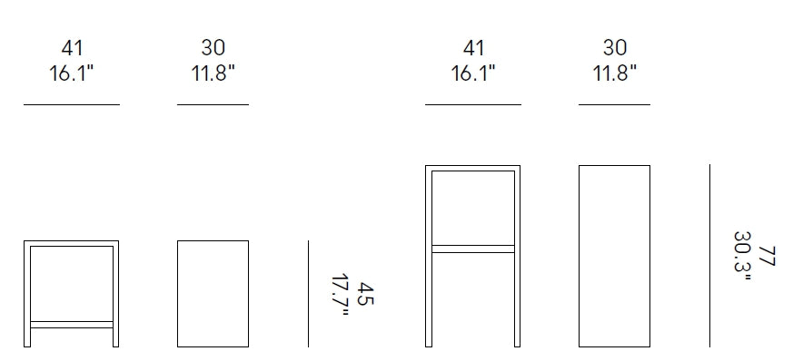 Scaun de bar Ripples