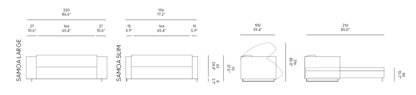 Canapea extensibila Samoa
