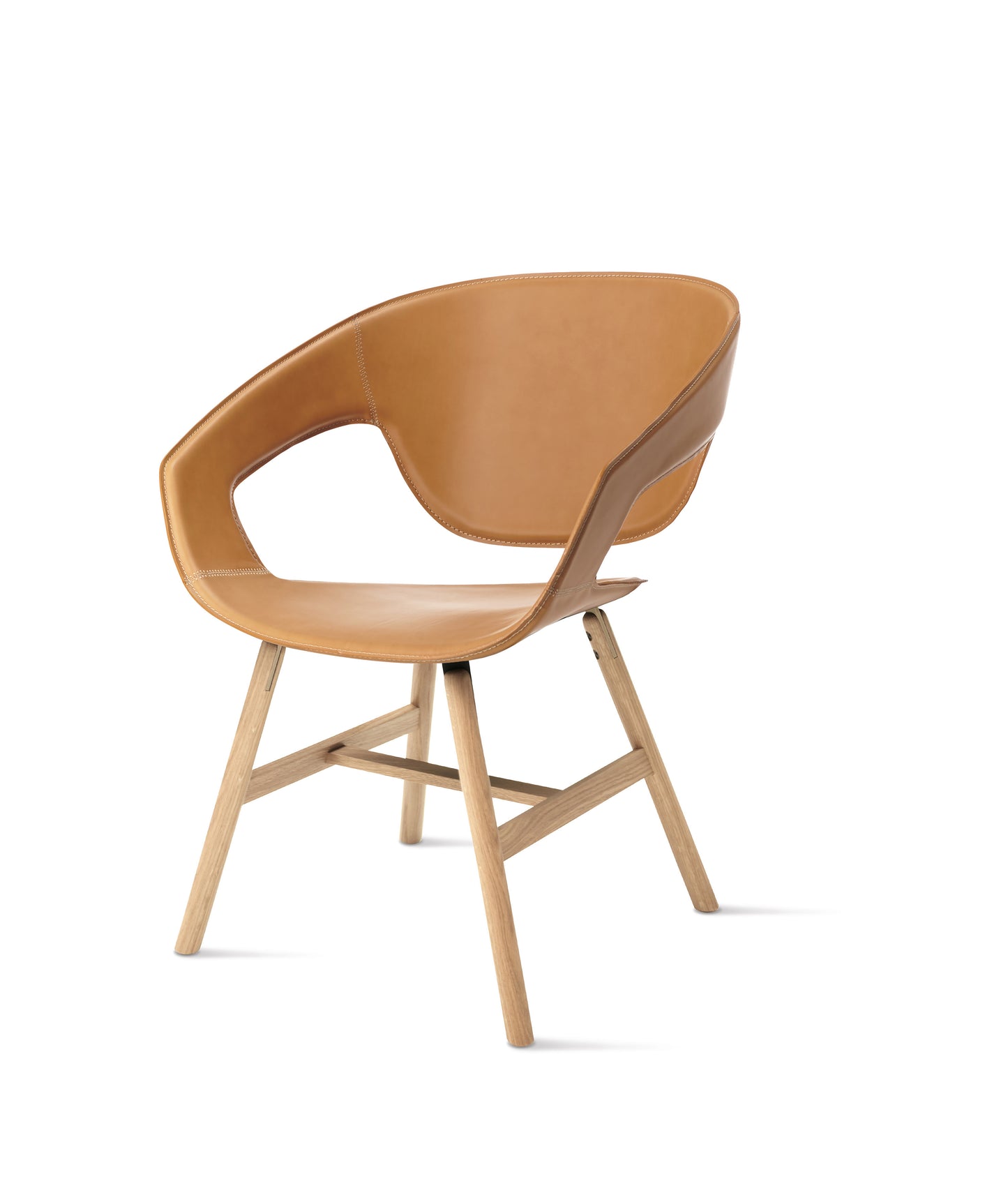 Scaun Vad Wood Cuoio