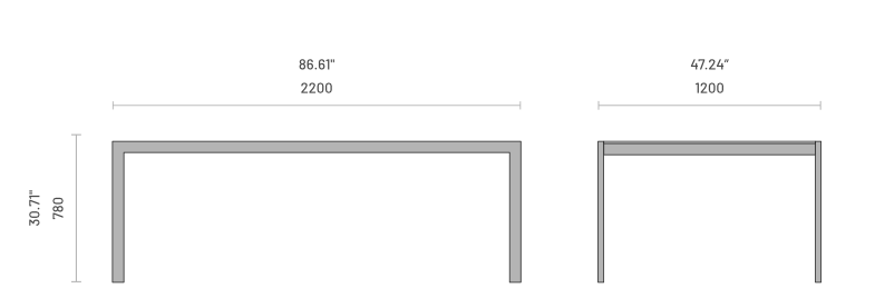 Masa dining de exterior Bondi