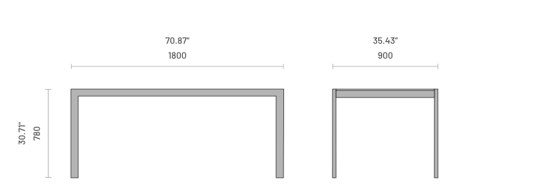 Masa dining de exterior Bondi