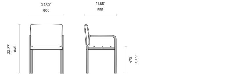 Scaun de exterior Copacabana cu cotiere