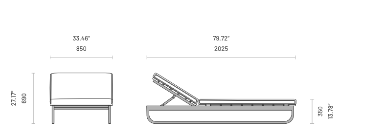 Sezlong de exterior Copacabana