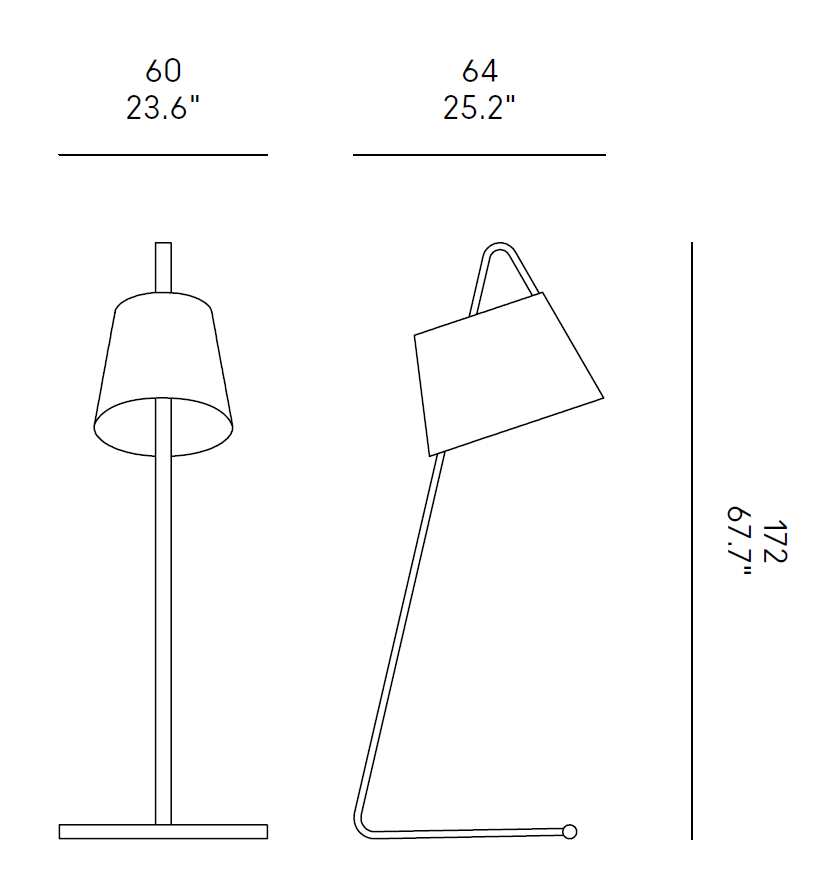 Lampa podea Numero 3