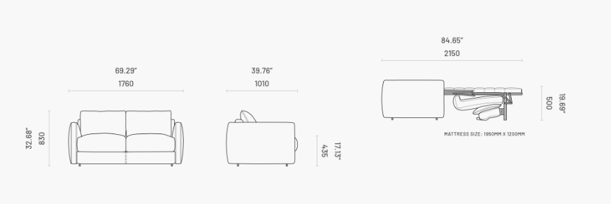 Canapea extensibila Beaumont