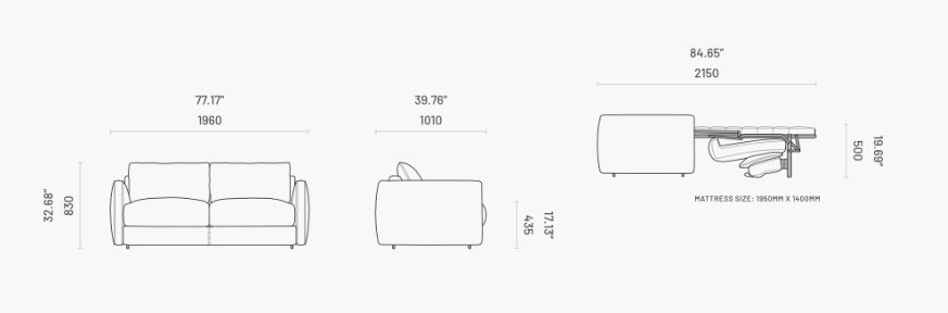 Canapea extensibila Beaumont