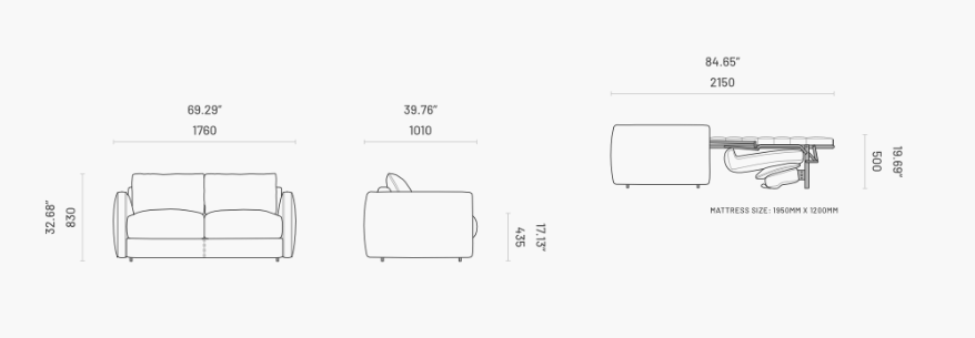 Canapea extensibila Beaumont