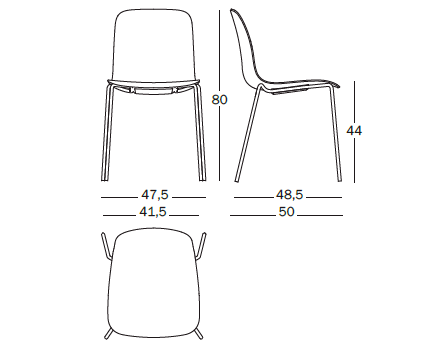 Scaun stivuibil Substance