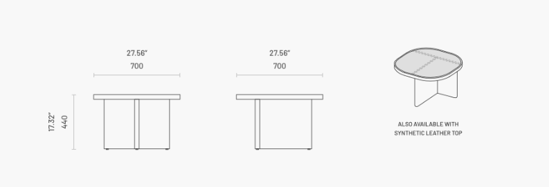 Masa de cafea Gilbert M