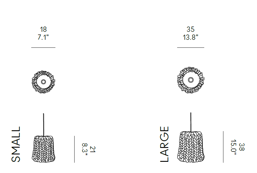 Lampa din lână Granny