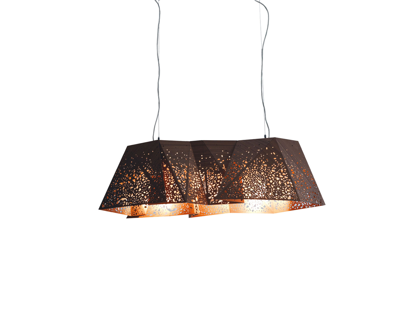 Lampa tavan Plywood Chandelier