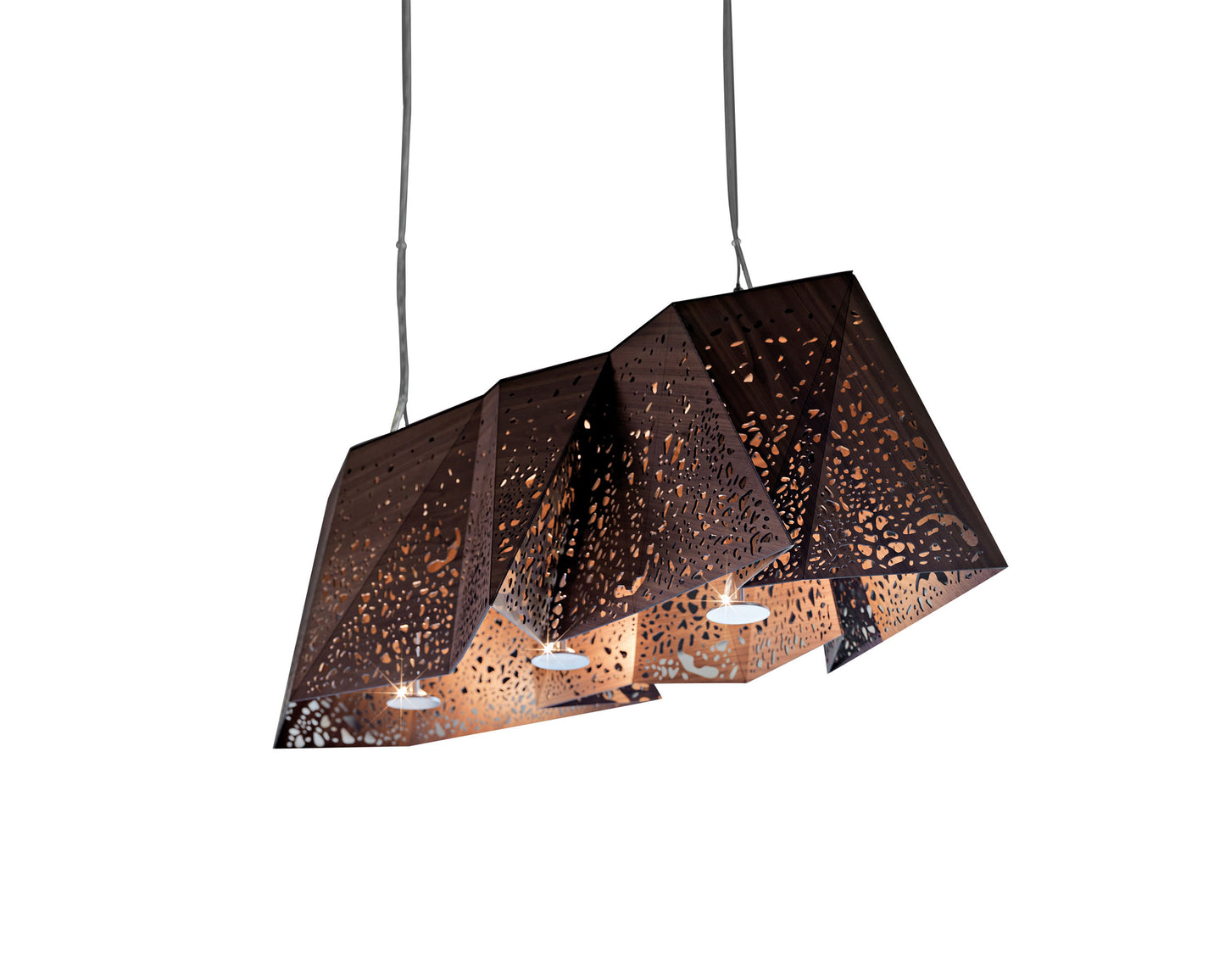 Lampa tavan Plywood Chandelier