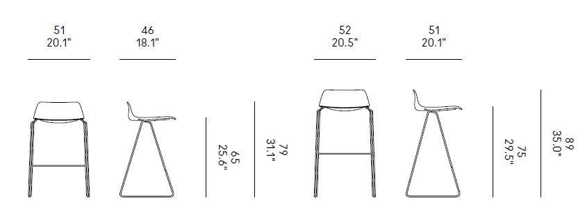Scaun de bar Pressious