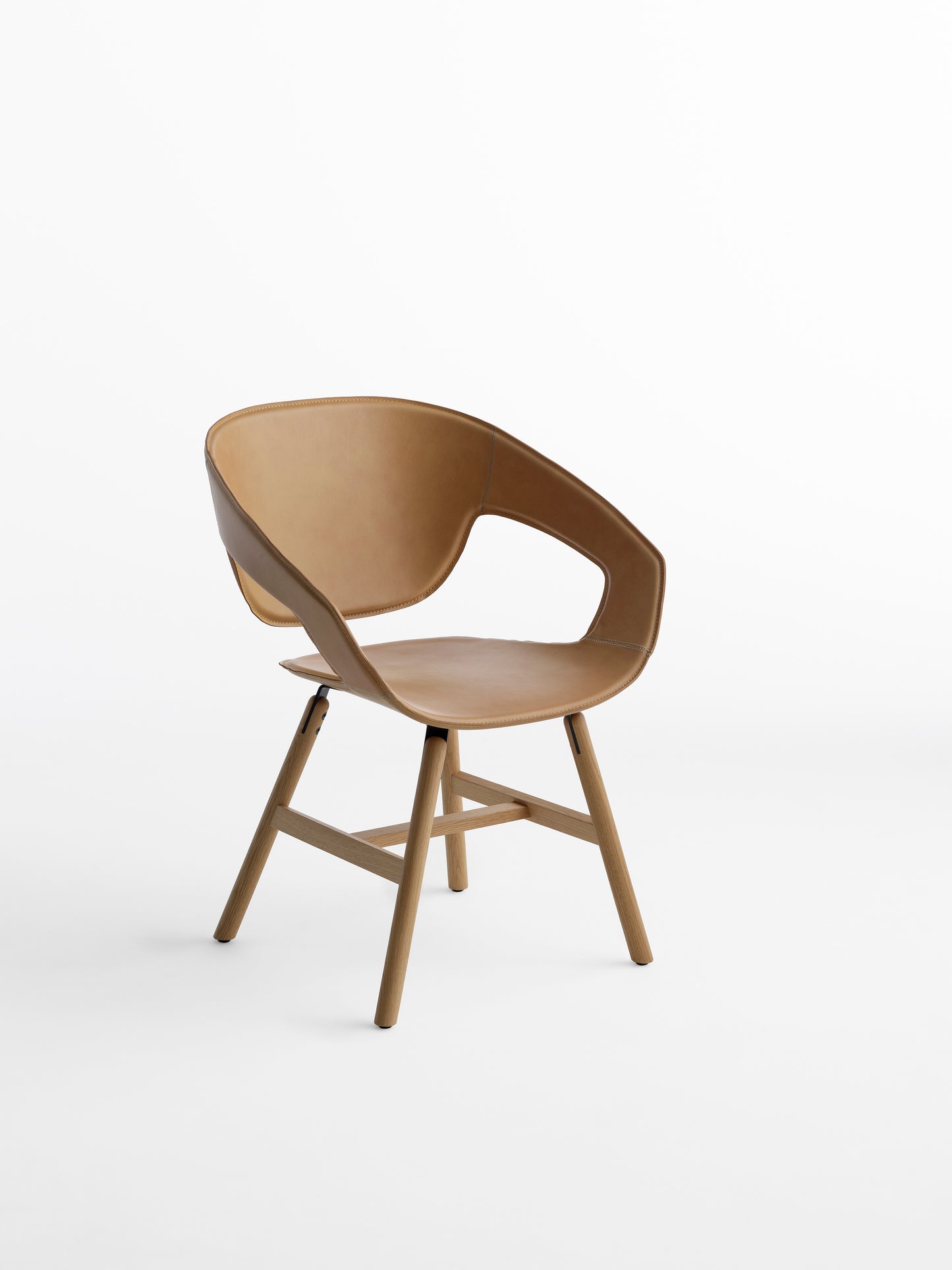 Scaun Vad Wood Cuoio