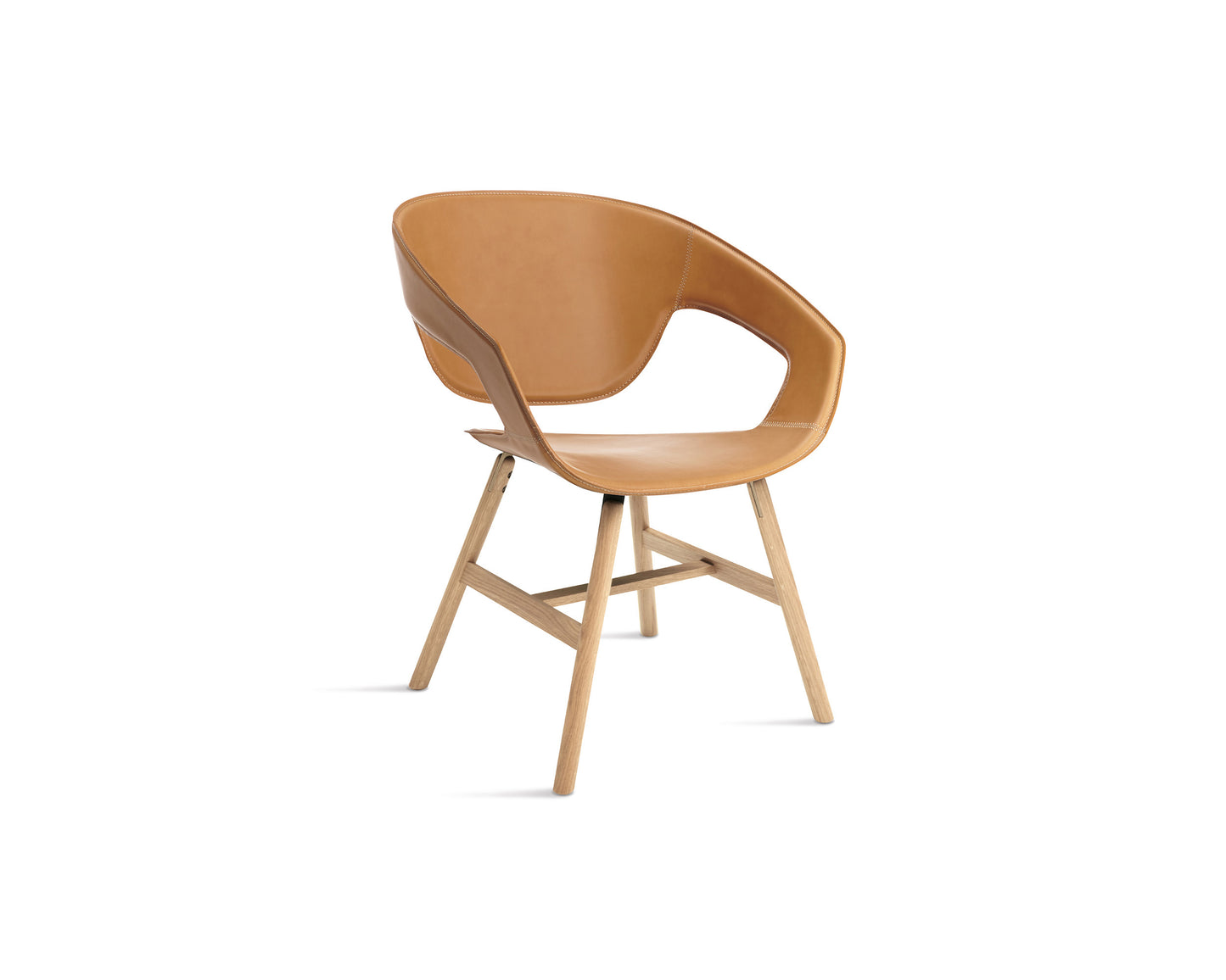 Scaun Vad Wood Cuoio