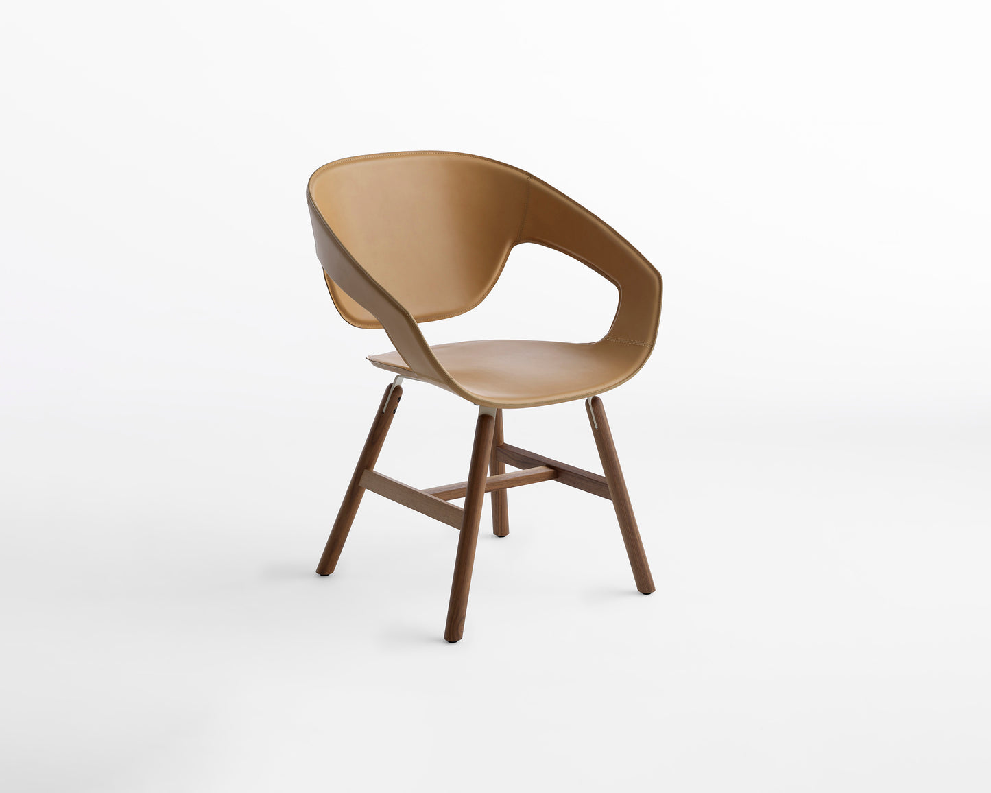 Scaun Vad Wood Cuoio